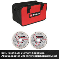 Einhell Akku-Mauernutfräse TP-MA 36/30 Li BL + 2x 2.5Ah Akku Starterkit und Aufbewahrungstasche