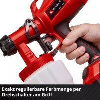 Einhell Akku-Farbsprühsystem TC-SY 18/60 Li-Solo+ 2,5 Ah Akku Starter Set