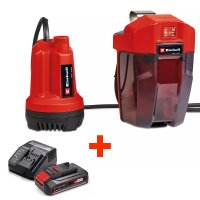 Einhell Akku-Klarwasserpumpe GE-SP 18 Li - Solo + 2,5 Ah...