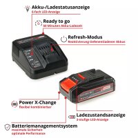 Einhell Akku-Klarwasserpumpe GE-SP 18 Li - Solo + 2,5 Ah Akku Starterkit