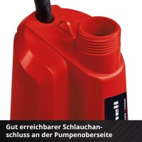 Einhell Akku-Klarwasserpumpe GE-SP 18 Li - Solo + 2,5 Ah Akku Starterkit