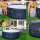 Bestway® LAY-Z-SPA® Energiespar-Whirlpool Miami AirJet™ für 4 Personen Ø 180 x 66 cm, Dunkelblau 6001C