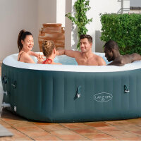 Bestway® LAY-Z-SPA® Energiespar-Whirlpool Ibiza AirJet™ 4 Personen, 180 x 180 x 66 cm, Dunkelgrün 6002U