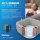 Bestway® LAY-Z-SPA® Energiespar-Whirlpool Rome AirJet™ mit App-Steuerung, für 6 Personen, 180 x 180 x 71 cm, Marmor-Optik (Braun) 6001K