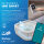 Bestway® LAY-Z-SPA® Energiespar-Whirlpool Rome AirJet™ mit App-Steuerung, für 6 Personen, 180 x 180 x 71 cm, Marmor-Optik (Braun) 6001K