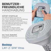 Bestway® LAY-Z-SPA® Xtras schwimmende, akkubetriebene Salzwasseranlage Hydrogenic™ 0,5 g/ h 60340