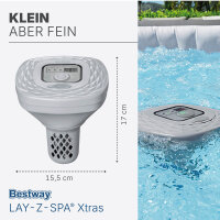 Bestway® LAY-Z-SPA® Xtras schwimmende, akkubetriebene Salzwasseranlage Hydrogenic™ 0,5 g/ h 60340