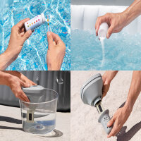 Bestway® LAY-Z-SPA® Xtras schwimmende, akkubetriebene Salzwasseranlage Hydrogenic™ 0,5 g/ h 60340