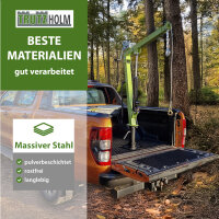 Pickup Kran Stahl Tragkraft 900 kg 360° drehbar mit Seilwinde hydraulischer Heber Ladekran Hebekran
