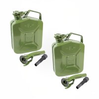 2x Kraftstoffkanister Metall Benzinkanister 5 Liter -...