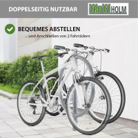 2x Fahrradanlehnbügel 115 x 76 cm Stahl feuerverzinkt Ø 60 mm zum Einbetonieren Fahrradständer Typ O