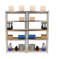 2x Schwerlastregal verzinkt 180x90x40 cm je 5 Böden pro Regal Traglast von 875kg Werkstattregal Kellerregal Archivregal
