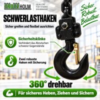 Ratschenzug 1,5  t Tragkraft - 3 m Hubhöhe Hebezug Kettenzug Hebelzug Flaschenzug