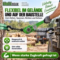 Ratschenzug 1,5  t Tragkraft - 3 m Hubhöhe Hebezug Kettenzug Hebelzug Flaschenzug