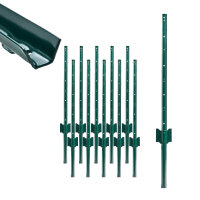 TRUTZHOLM 10x U-Profil Zaunpfosten 91 cm Stahl...