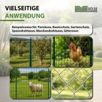TRUTZHOLM 10x U-Profil Zaunpfosten 91 cm Stahl pulverbeschichtet
