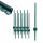 TRUTZHOLM 10x U-Profil Zaunpfosten 91 cm Stahl pulverbeschichtet