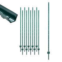 TRUTZHOLM 10x U-Profil Zaunpfosten 192 cm Stahl...