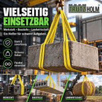 TRUTZHOLM Rundschlinge gelb 3000 kg, 5 m Umfang / ca. 2,5 m Nutzlänge