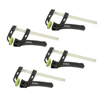 4x Einhandzwinge 80kg Spannkraft 16cm Spannbereich...