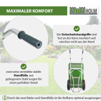 2-Rad Schubkarre XL 200 L 300 kg Gartenschubkarre Schiebkarre Hofkarre Luftrad Metallfelge grün