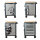 Werkstattwagen 99x82 cm Werkzeugwagen 7 Schubladen mit Holzplatte Einlassgriffe