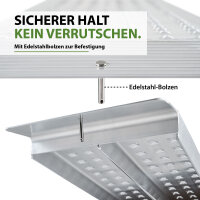 TRUTZHOLM 1x Auffahrrampe Alu starr Länge 120 cm Traglast 272 kg Verladerampe Motorradrampe
