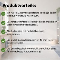 Etagenwagen Transportwagen Magazinwagen Kommissionierregal