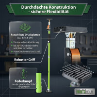 2x Einhandstütze 160–290 cm Montagestütze Deckenstütze Teleskopstütze 60 kg höhenverstellbar