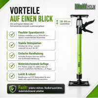 8x Einhandstütze 30-59 cm Montagestütze Teleskopstütze Schrankmontage 30 kg Tragkraft
