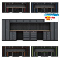 2x Werkstattwand 13-tlg. modulares Werkstattschranksystem...