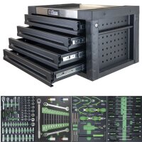 Werkzeugkiste 68x46x40 cm 4 Schubladen bestückt 4 Werkzeugeinlagen 132 tlg. Werkzeugset