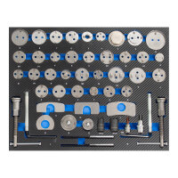 Profi Werkzeugeinlagen 520x400mm für Werkstattwagen Chrom Vanadium Stahl Werkzeugset 286 tlg. Blau