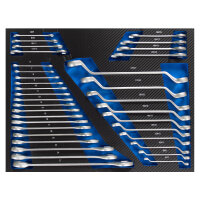 Profi Werkzeugeinlagen 520x400mm für Werkstattwagen Chrom Vanadium Stahl Werkzeugset 188 tlg. Blau
