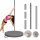TRUTZHOLM Pole Dance Stange Ø 45 mm 223–274 cm Static & Spinning ohne Bohren inkl. Schutzmatte grau Ø 120 cm