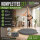 TRUTZHOLM Pole Dance Stange Ø 45 mm 223–274 cm Static & Spinning ohne Bohren inkl. Schutzmatte grau Ø 120 cm