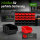 2er Set Stapelboxen mit Wandregal rot 64 tlg, Kleinteilemagazin