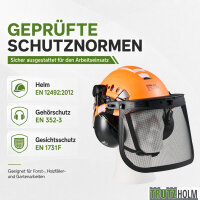 Forsthelm Forstschutzhelm mit Visier und Gehörschutz Schutzhelm