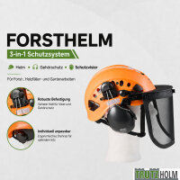 Forsthelm Forstschutzhelm mit Visier und Gehörschutz Schutzhelm