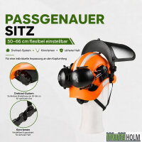 Forsthelm Forstschutzhelm mit Visier und Gehörschutz Schutzhelm