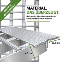 TRUTZHOLM Auffahrrampe klappbar Länge 305 cm Traglast 680 kg Alu Heavy Duty Motorradrampe