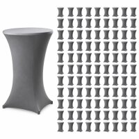 Stehtischhusse 100x grau 60 cm Husse Partytisch...