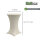 TRUTZHOLM 100x Stehtischhusse Stretch 70 cm beige Tischdecke Husse Bistrotisch Partytisch