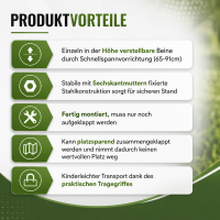 2x Arbeitsbock höhenverstellbar bis 91 cm Unterstellbock Stützbock Klappbock Gerüstbock